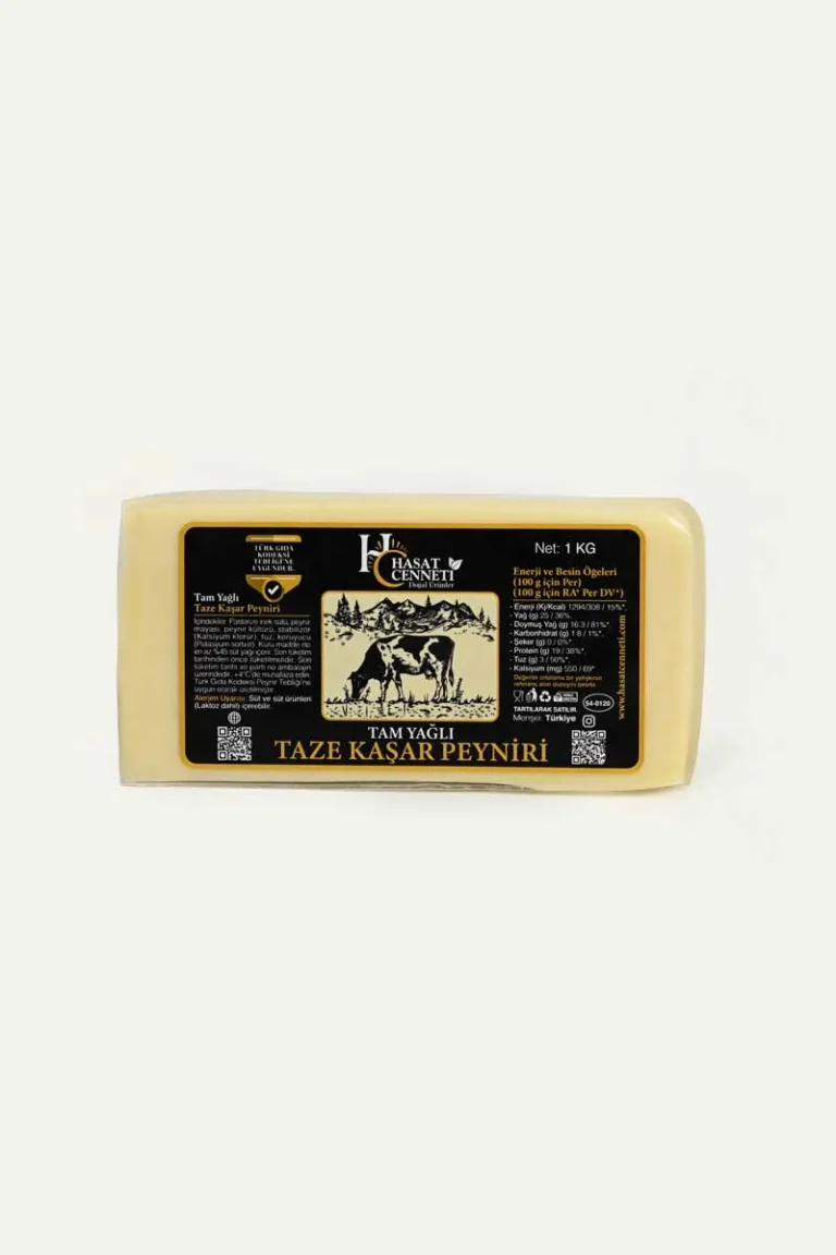 Tam Yağlı Taze Kaşar Peyniri